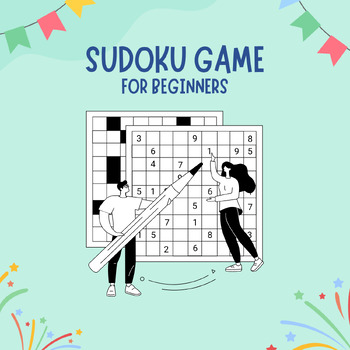 Preview of Sudoku Puzzle Book for Beginners Adults, Teens and Seniors