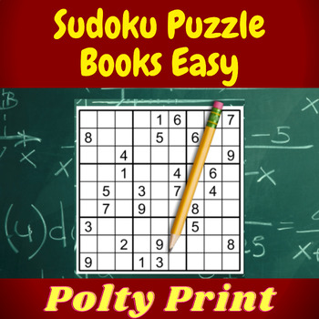 Preview of Summer Sudoku Puzzle Books Easy