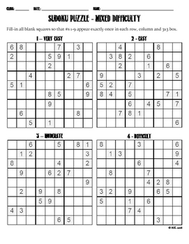 Live Sudoku - Easy Sudoku #396051  Sudoku, Sudoku puzzles, Word problem  worksheets