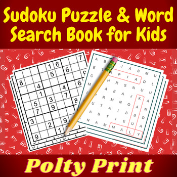Preview of Summer Word Search, Summer Sudoku, Word Search Book for Kids