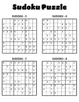 3 Sudoku Puzzle Books Sudoku Printable Printable Sudoku -  Israel