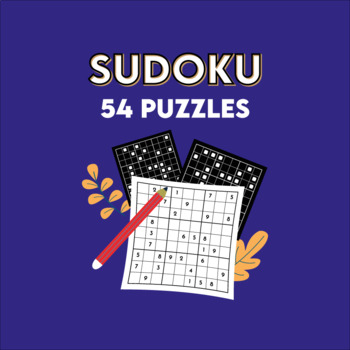 Preview of Sudoku Puzzles For Kids 54 Sudoku puzzles Easy For Kids