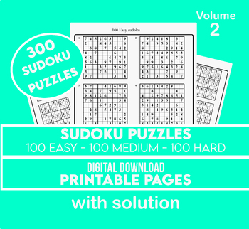 Easy Sudoku Printable: Sudoku Puzzles Printablevolume 2 -  Israel