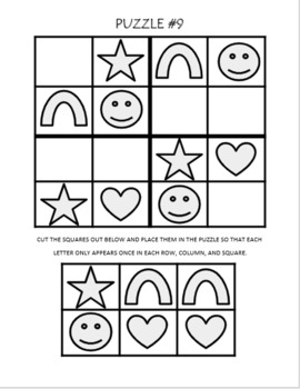 sudoku puzzles for kids printables by rosies library tpt