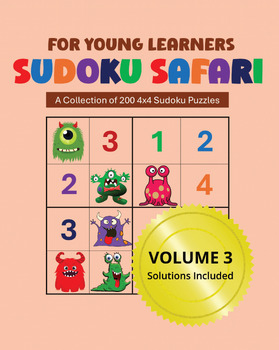 Preview of Sudoku Safari For Young Learners: Volume Three