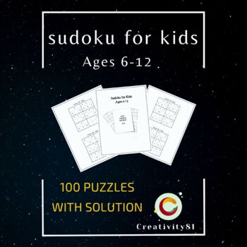 Sudoku for Kids Ages 6-12: 360 SUDOKU PUZZLES WITH SOLUTIONS