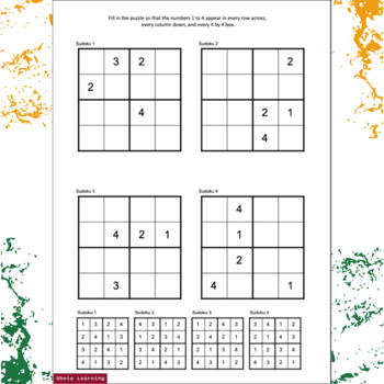 1200 Easy Sudoku for Kids 4x4 - Bundle Graphic by PrintablePDFStore ·  Creative Fabrica