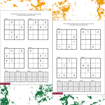 Sudoku for Intelligent Kids: Huge Collection of 240 Sudoku Puzzles (4x4)