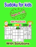 Sudoku for kids Ages 6-12 | sudoku puzzles | back to school