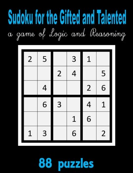 Preview of Sudoku for the Gifted and Talented - Logic and Reasoning