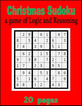 Sudoku on Christmas - Logic and Reasoning by The Gifted Writer | TPT