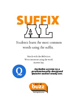 Preview of Suffix - AL. Test Preparation. Digital. Online. Vocabulary. Exercises. GMAT. SAT