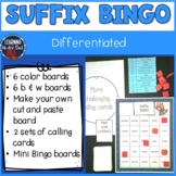 Suffix Game | BINGO | -ly, -less, -ful, -ment, -ness, -abl