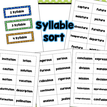 Suffix Endings Worksheets - tion -sion -ture -ous by ...