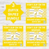 Suffix Games Bundle- Reading words with -s, -es, -ing, -ed