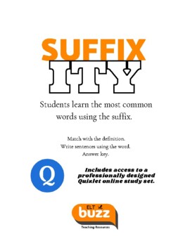 Preview of Suffix - ITY. Vocabulary. EAP. Academic. Test Prep. GMAT. SAT. DIgital. Online.