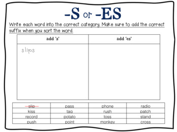 Suffix Package: s, es, ies Suffixes by Shira | Teachers Pay Teachers