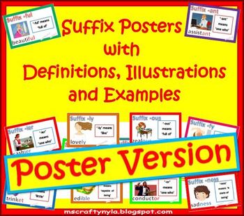 Preview of Suffix Posters
