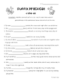 Suffixes s and es Worksheet Plural & Verb Endings Suffix U