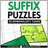 Suffix Puzzles: 30 Morphology Puzzles for Middle Grades La