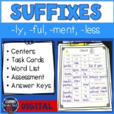 Suffix Worksheets -ly, -ful, -less, -ment