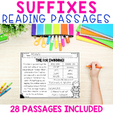 Suffixes Reading Comprehension Passages and Questions, Wor