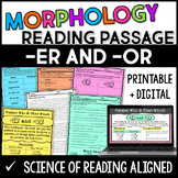 Suffix Reading Passage - Set 3: -ER and -OR Suffixes with Digital