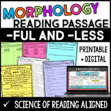 Suffix Reading Passage - Set 6: -FUL and -LESS Suffixes wi