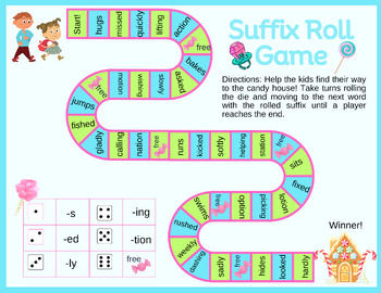 Preview of Suffix Roll Game
