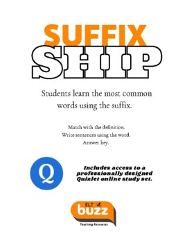 Preview of Suffix - SHIP.  Vocabulary. EAP. Test Preparation. Word Study. Online. GMAT. SAT