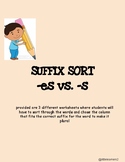 Suffix Sort -ES and -S