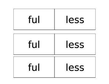 Preview of Suffix Sort: ful and less