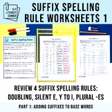 Suffix Spelling Rules 1 Doubling Rule (1-1-1), Drop E, Cha