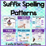 Suffix Spelling Rules Bundle - Double - Drop - Change y to