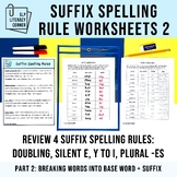 Suffix Spelling Rules Doubling Rule (1-1-1), Drop E, Chang