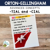 Suffix -TIAL and -CIAL Orton-Gillingham Morphology Activit