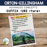 Suffix -URE Orton-Gillingham Morphology Activities For Old