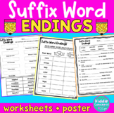 Suffix Word Ending Worksheets - Spelling with Affixes