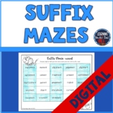 Suffix Worksheets | Mazes | -ly, -ful, -less, -ment, -ness