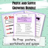 Suffix and Prefix Growing Bundle: Upper Elementary Phonics