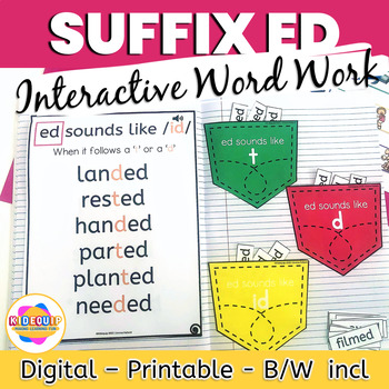 Preview of Suffix ed words | Activities for reading fluency and spelling rules