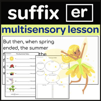 Preview of Suffix er Multi-sensory Lesson