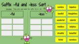 Suffix -ful and -less Sorting Activity - Google Slides