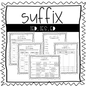 Preview of Suffix ied, ies, and ed Lesson 19 Pathways to Reading