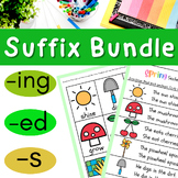 Spring Suffix ing, ed, s Activities - Write the Room, Read