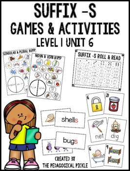 Preview of Suffix -s Games & Activities (Level 1 Unit 6)