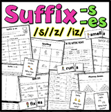 Suffix -s -es /s/ /z/ /iz/ Worksheets Game Fluency Reading