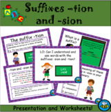 Suffix -tion and -sion