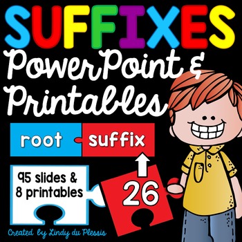 Preview of Suffixes PowerPoint and Printables