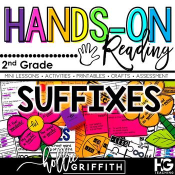 Preview of Suffixes 2nd Grade Hands-on Activities, Games, Crafts, Anchor Charts, Assessment
